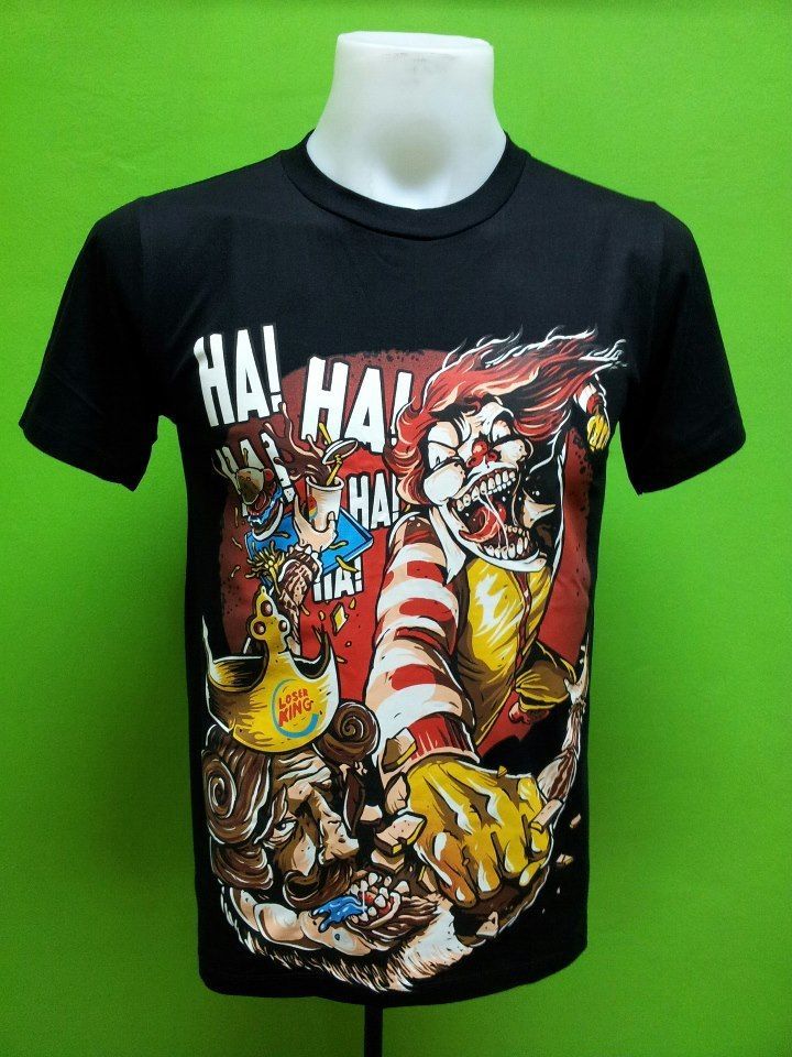 HATE Mcdonalds vs Burger King T Shirt Funny New M