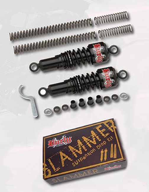 Burley Slammer Lowering Kit Shocks Black XL 04 10