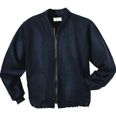 FILSON MID WEIGHT WOOL JACKET LINER MEDIUM NAVY