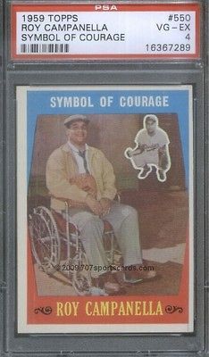 1959 Topps 550 Roy Campanella PSA 4 (7289)