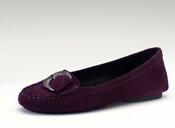 Caressa Womens Zelda Purple Suede Flat