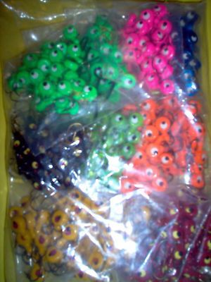 Tackle,LURE,HA ND PAINTED,PAINT, 3/8ozJIGS,Bake d ON POWDER PAINT,BULK