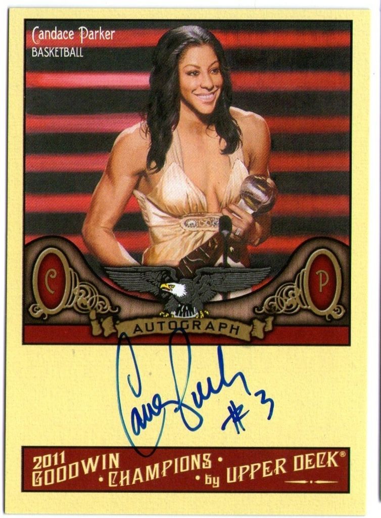 CANDACE PARKER 2011 UD GOODWIN CHAMPIONS ON CARD AUTO AUTOGRAPH