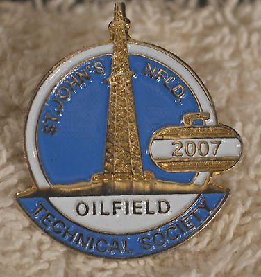 Curling St. Johns NL Oilfield Tech. So. 2007 Lapel Pin