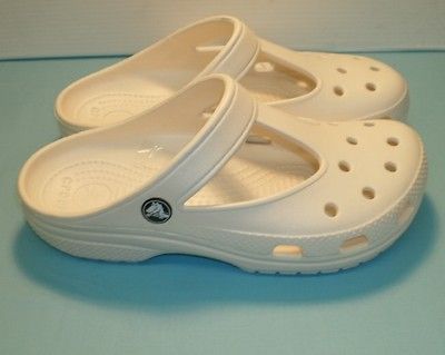 Genuine Crocs Candace Clogs NWT Womens 7~8~9~10 Oyster/Ivory FREE