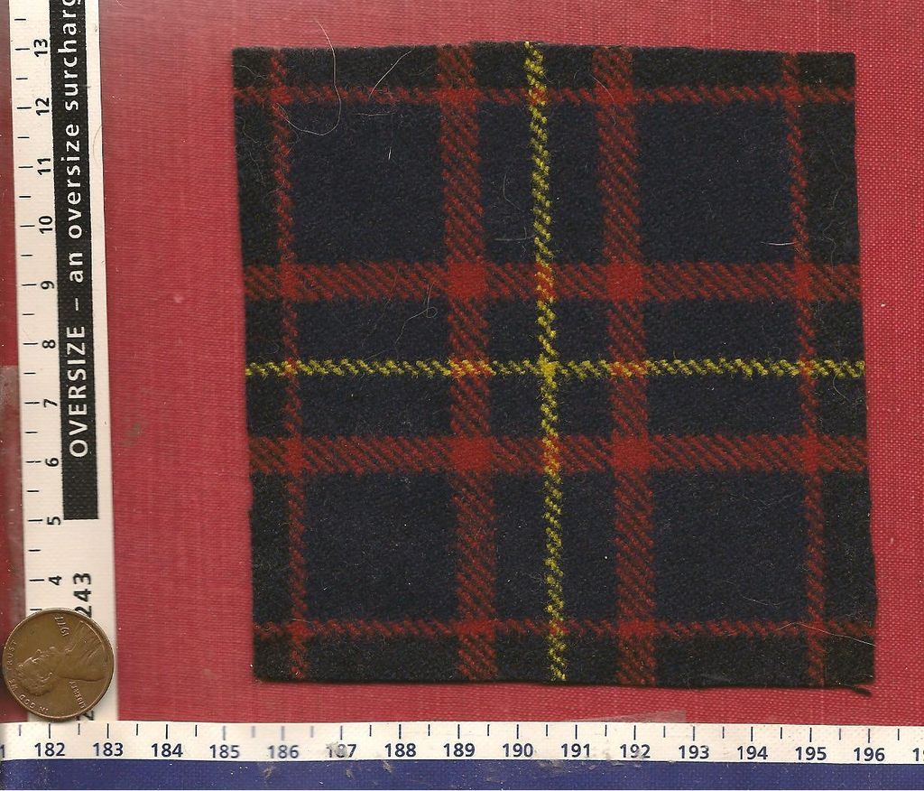 CAMERON HIGHLANDERS of ERRACHT TARTAN BADGE BACKING