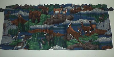 Valance. Bears, deers, wolves