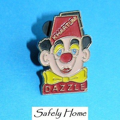khartum ontario shriners clown dazzle lapel hat pin from canada