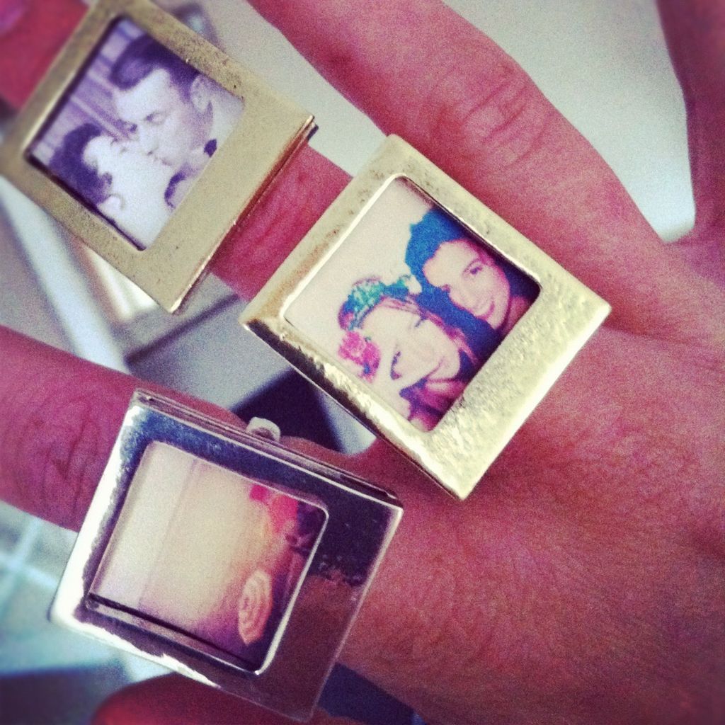 Style PICTURE Frame POLAROID RING, Gift, Present, Camera, Photo, Retro