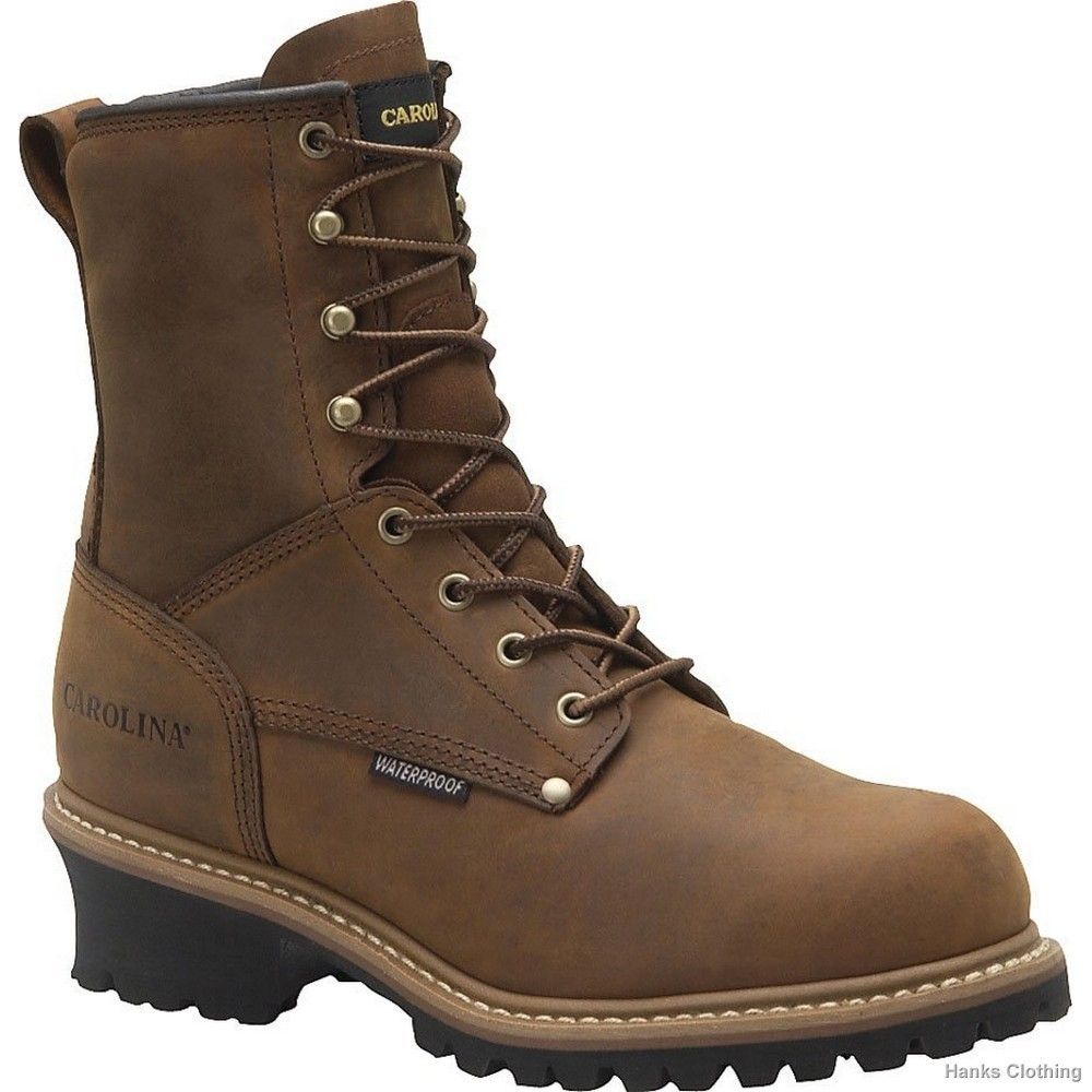 Carolina Mens Soft Toe 8 Waterproof 600G Insulated Logger Boots