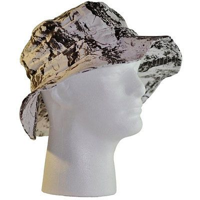 snow camo hat