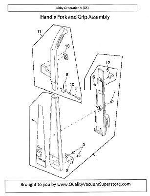 10. Kirby Spring Cord Hook Swivel for Generation V G5 Handle & Grip