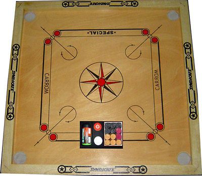 New Carrom Board WITH Carrom COINS Carrom Board SIZE 27 x 27 Mango