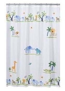 Jenny Jeff JUNGLE Shower Curtain Discontinued NIP