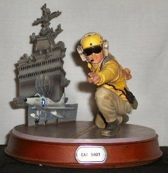 JOE COLLECTABLE STATUE AIRCRAFT CARRIER DECK LAUNCH CAT SHOT figure