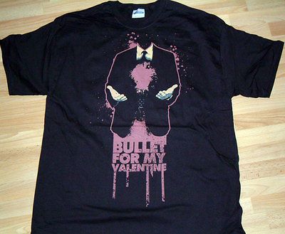 BULLET FOR MY VALENTINE METAL SCREAMO NU BLOODY HORROR EMO MENS T