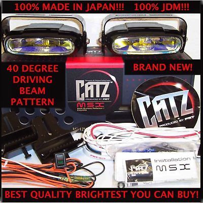 CATZ MSX Gold DRIVING Fog Lights 40 Degree Beam Pattern