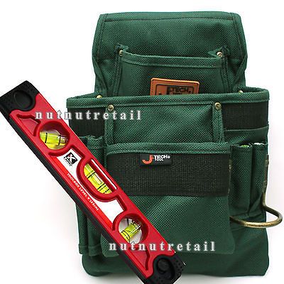 Seven Pockets Electrician Carpenter Tool Pouch Bag Nail Holder Nylon