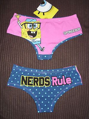 BNWT NICKELODEON CARTOON CHARACTER NERDY SPONGEBOB SQUAREPANTS LADIES