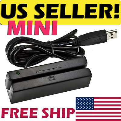 Card Reader 3 Track Hi Lo Co Magnetic Mag Swiper POS Cashier MSR