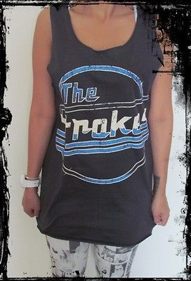 The Strokes Vest** Free Size Tank Top Singlet T Shirt