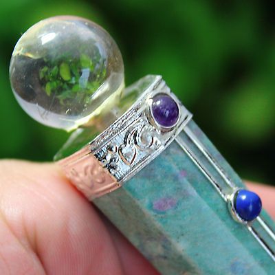 Chakra Healing Wand  Ruby in Fuschite Aura Wand with Chakra