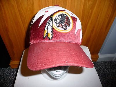 NFL VINTAGE SHARK TOOTH HAT WASHINGTON REDSKINS NEW/M INT CONDITION