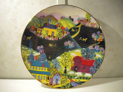 Viletta Plate  Down Home Memories April Plowing Amish Looking