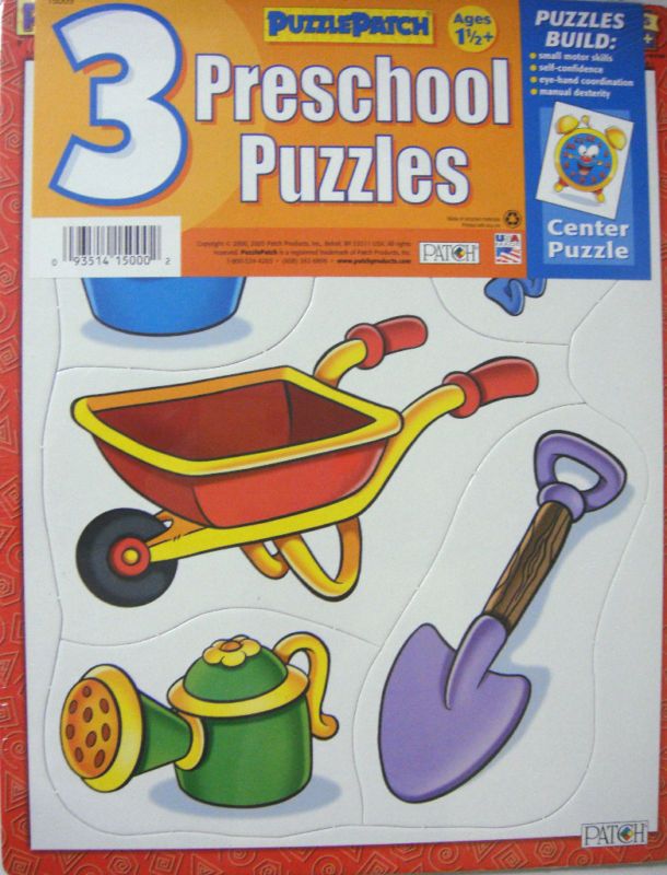 NEW 3 PRESCHOOL PUZZLES 5 & 6 PIECES