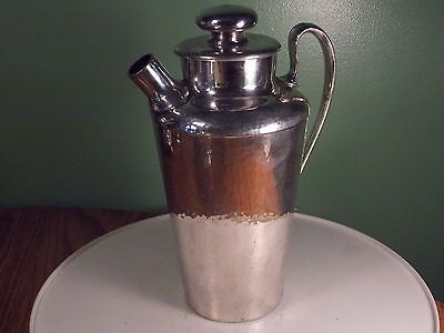 Vintage Silverplated Meriden S.P. Co. Martini Shaker #313