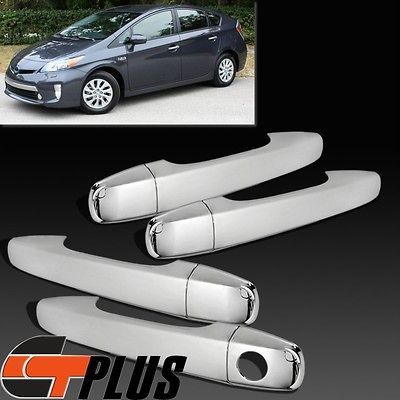 TOYOTA PRIUS SIENNA VENZA MIRROR CHROME 4 DOOR HANDLE COVER TRIM BEZEL