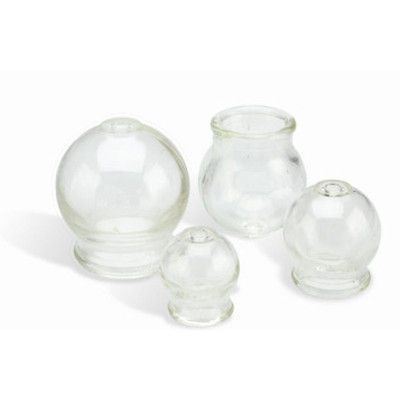 NEW 4pcs FIRE CUPPING JAR SET   MASSAGE ACUPUNTURE  VACUUM GLASS