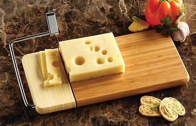 Prodyne Bamboo & Chrome Wire Cheese Slicer Lifetime