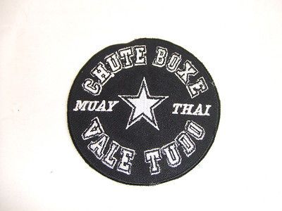 CHUTE BOXE BLACK SMALL PATCH BJJ MMA VALE TUDO JUDO JIU JITSU FIGHT