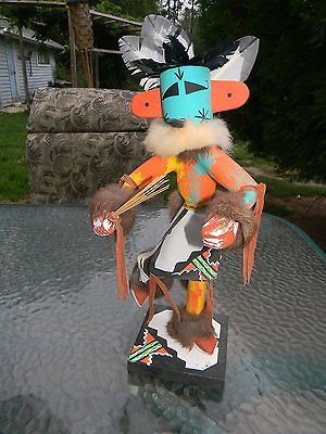 HOPI KACHINA ,, THE HUMMING BIRD BY CINDY KACHADA W / REMOVEABLE MASK