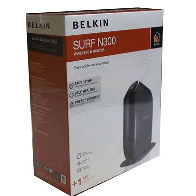 Belkin Surf N300 Wireless N WIFI 300Mbps Router F7D6301 4 port Router