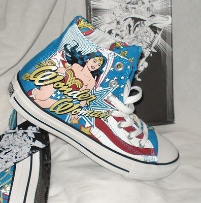 WONDER WOMAN All Star Hi Chuck Taylor DC Comics Shoes High Mens