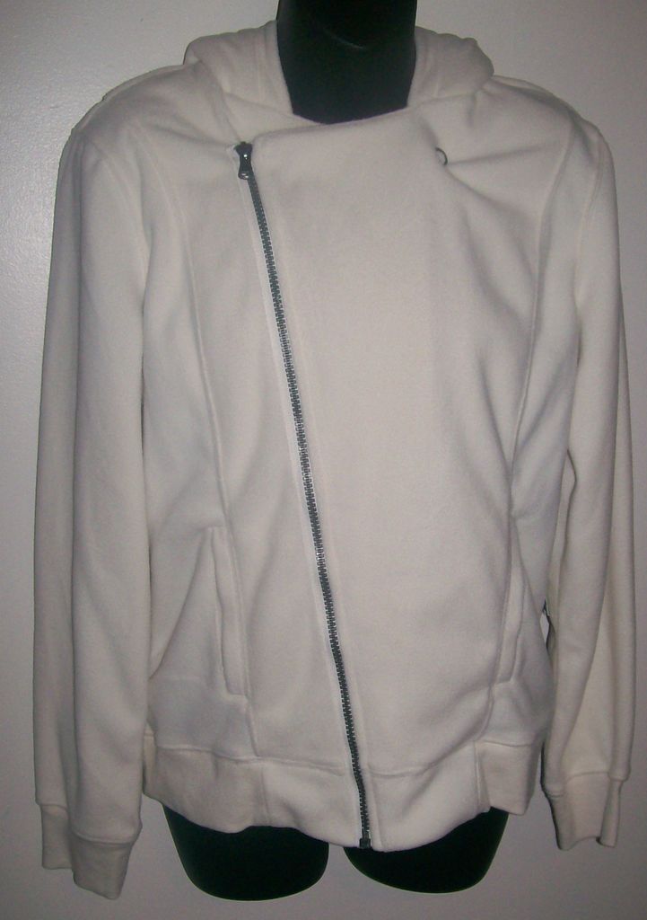 WOMENS PETITE ZIP MICRO PLUSH SOFT FLEECE HOODIE JACKET SMALL MEDIUM