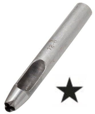 Leathercraft Shaped Leather Hole Punch Large 5 Point Star No.12, 8mm x