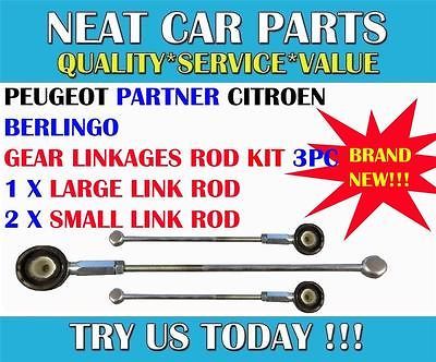 GEAR LINK ROD KIT 3PC FOR CITROEN BERLINGO 1.4 1.6 1.9D 2.0HDI 1.6 HDI