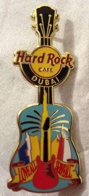 Hard Rock Cafe HRC DUBAI City Guitar Palm Island Burj Khalifa Tower