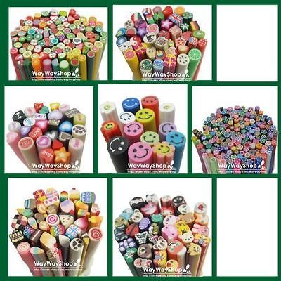 10 X 3D Nail Art Cane DIY Mixed Fimo Polymer Clay Mixde 4  Phone