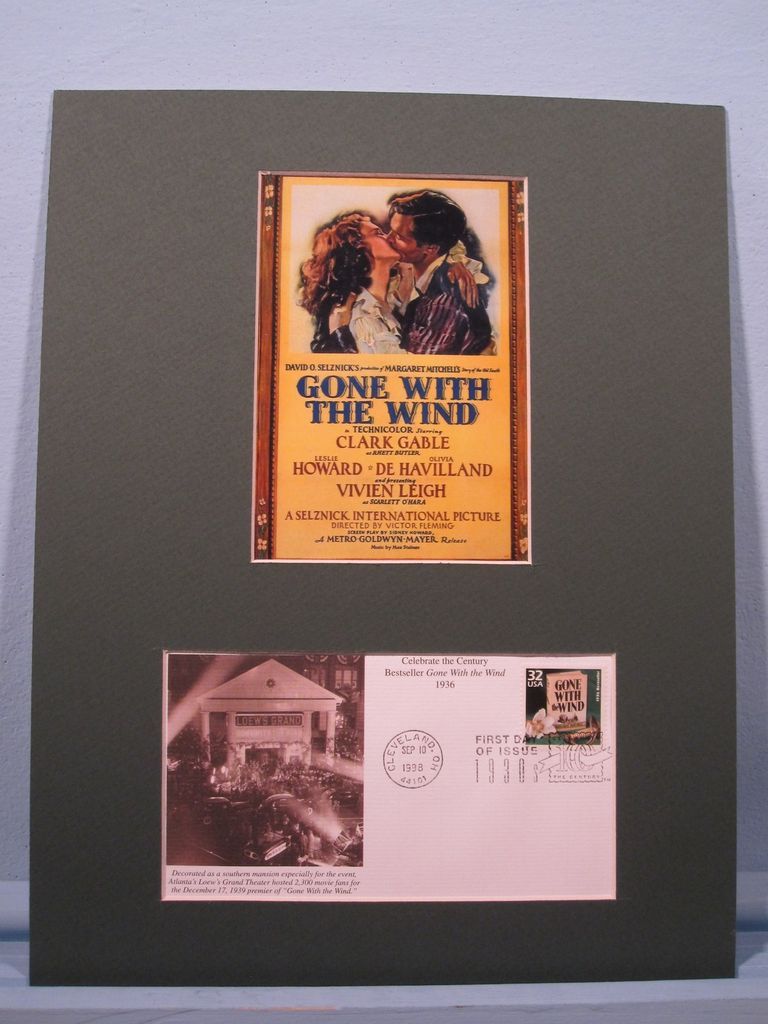 Clark Gable & Vivien Leigh in Gone With the Wind & First Day Cover for