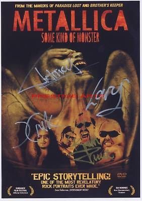 METALLICA SIGNED MOVIE POSTER REPRINT