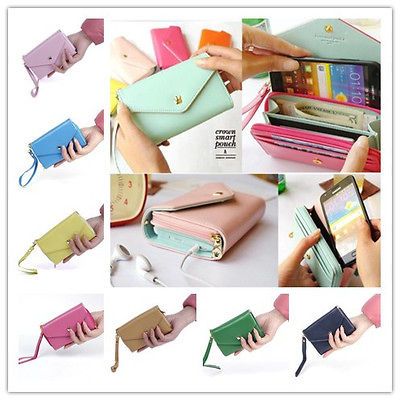 Envelope Wallet Case Purse Billfold for Galaxy Iphone 4 4S Phone Bag