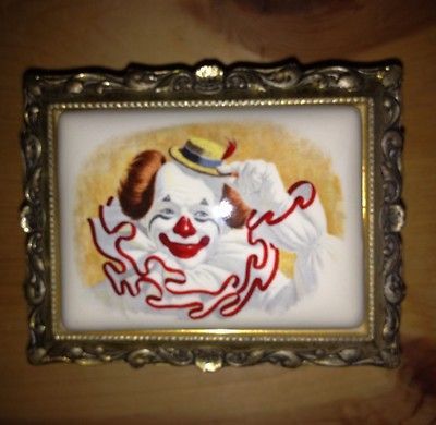 Music Box Arthur Sarnoff Japan ( Send In The Clowns ) Hand Painted