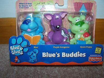 Blues Clues Buddies Figures Cake Toppers Kangaroo Green Puppy New