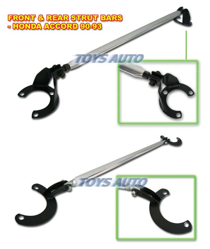 ALUMINUM FRONT REAR STRUT TOWER BARS ACCORD 90 93 CB7