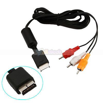 New RCA AV Audio Video Composite Cable Cord for Sony PS2 PS3 Free