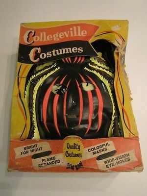 OLD COLLEGEVILLE CRAWLY CREEPER COSTUME + MASK IN ORIGINAL BOX RARE